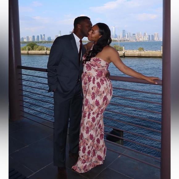 WORN ONCE: Idalia Floral Gown - Picture 2 of 2